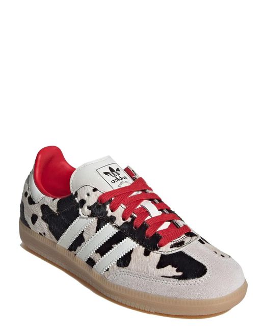 Adidas Originals White Samba Og Calf Hair Sneakers