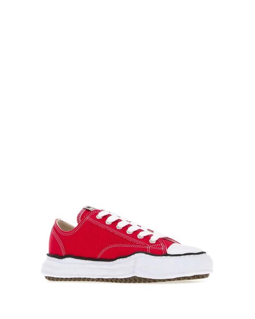 Maison Mihara Yasuhiro Red Peterson Original Sole Canvas Low-Top Sneaker for men