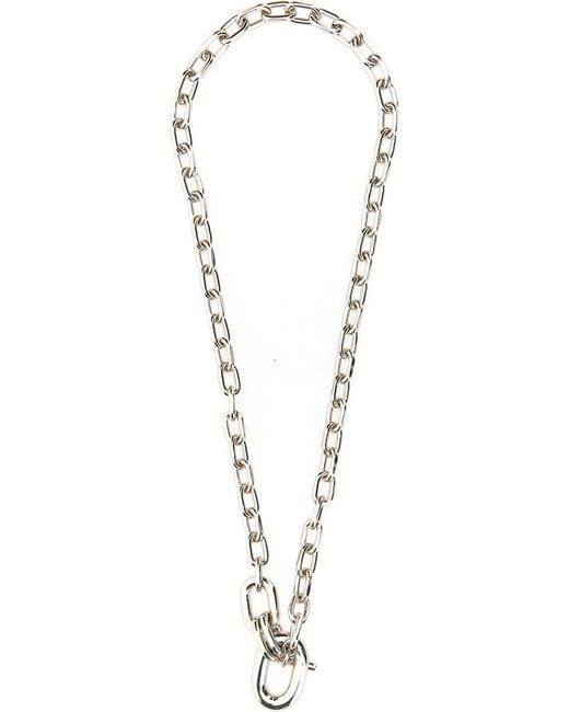 Rabanne White Necklace With Pendant