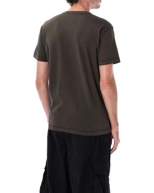 Stone Island Black Patch Tee for men