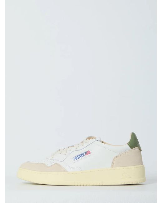 Autry White Medalist Low Sneakers for men