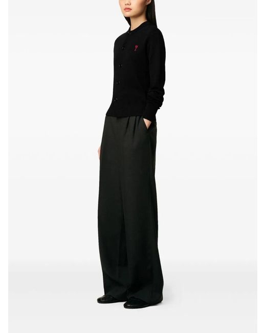 AMI Black Ami De Coeur Cardigan