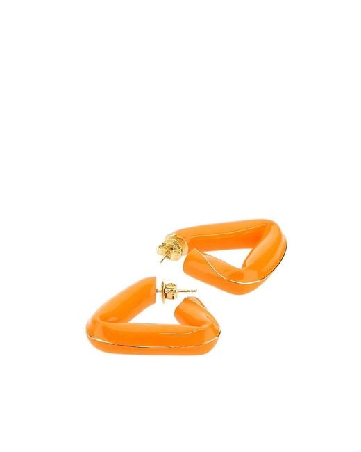 Bottega Veneta Orange Orecchino
