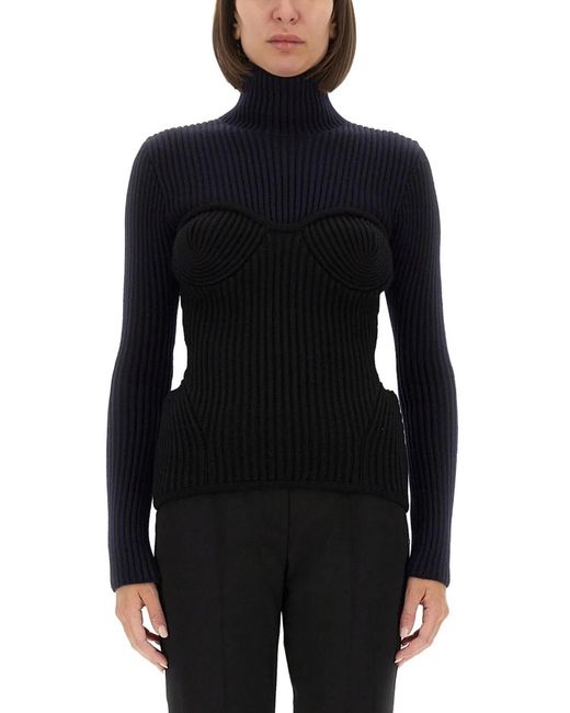 Jean Paul Gaultier Black Shirt With Corset