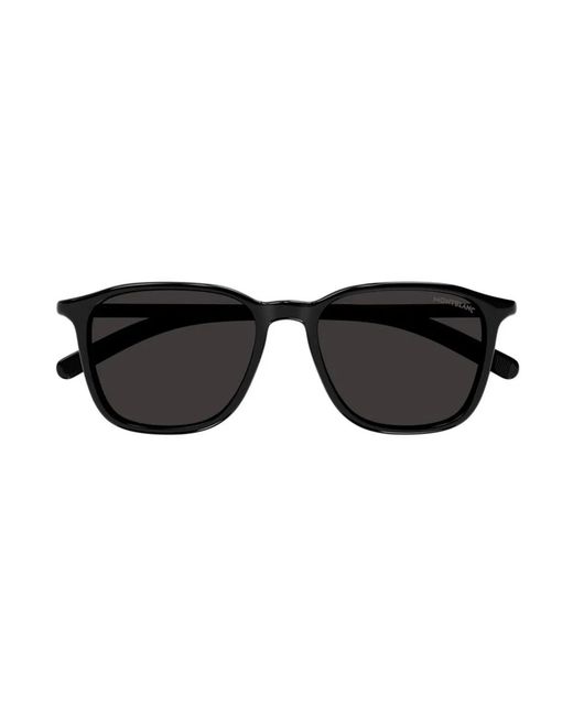 Montblanc Black Acetate Sunglasses for men
