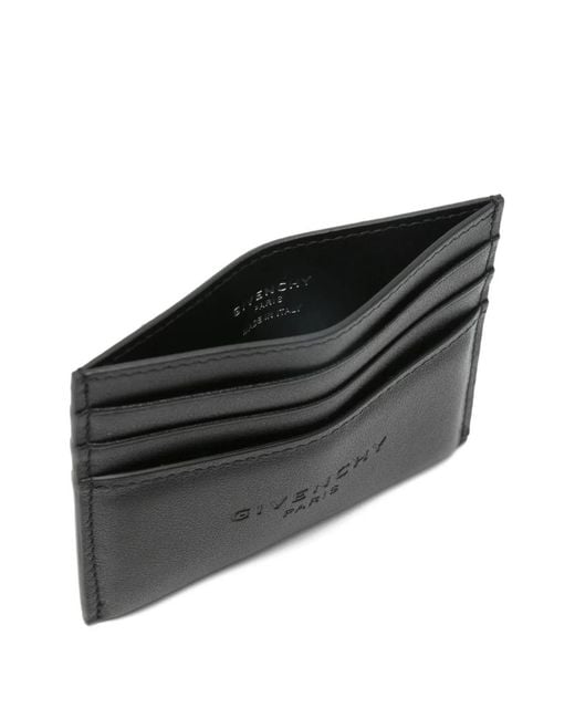 Givenchy Black Calf Leather Padded Card for men
