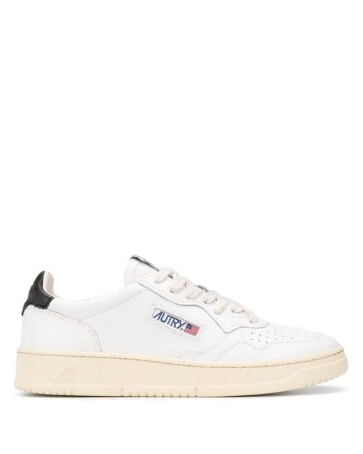 Autry White Medalist Low for men