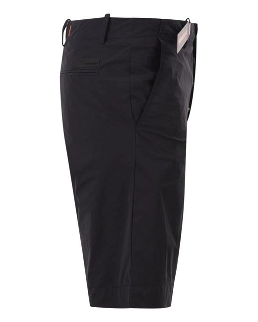 Rrd Black Lightweight Stretch Technical Bermuda Shorts for men