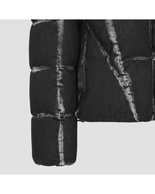 Off-White c/o Virgil Abloh Black Highlighted Bookish Racing Puffer for men