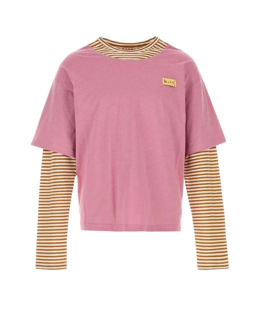 Marni Pink T-Shirt for men
