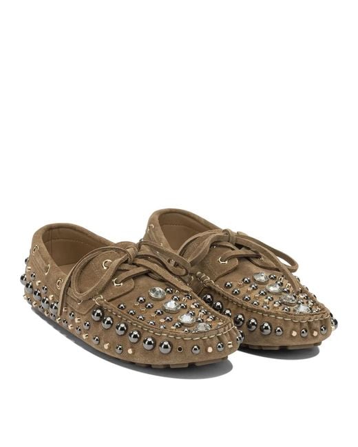 Strategia Brown Leather Loafers