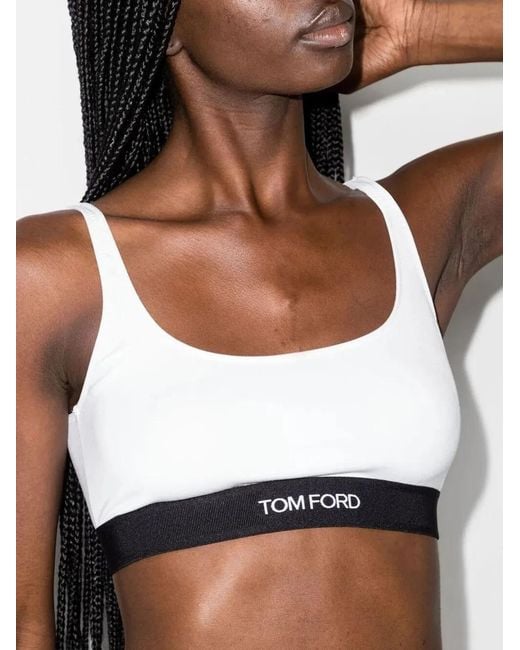 Tom Ford White Signature Modal Bralette
