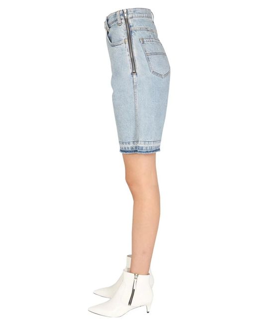 Philosophy Di Lorenzo Serafini Blue Denim Bermuda