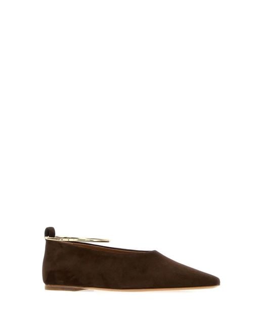 Jil Sander Brown Ring Ballerina