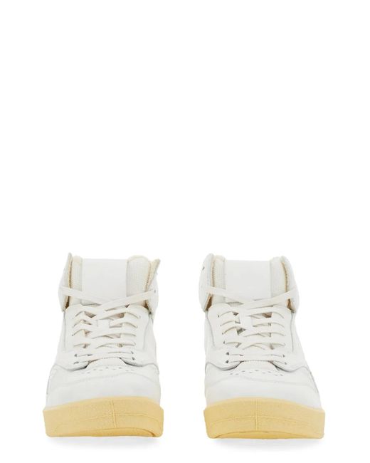 Jil Sander White High Sneakers