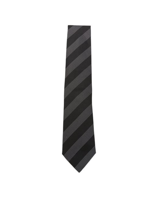 Boss White Silk Tie for men