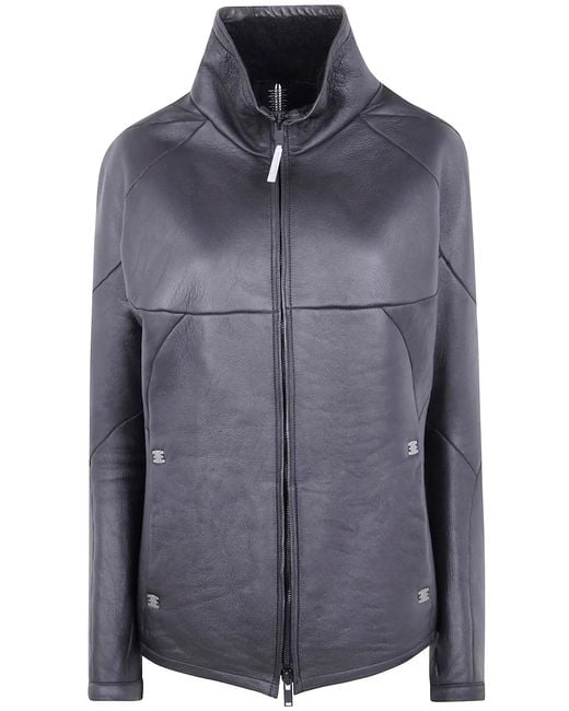Isaac Sellam Blue "Robuste" Leather Jacket for men