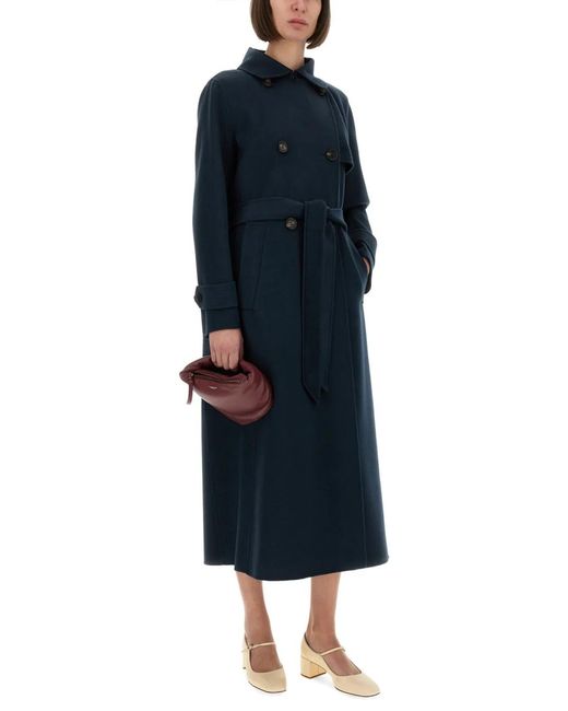 Max Mara Blue S Max Mara Sem Coat