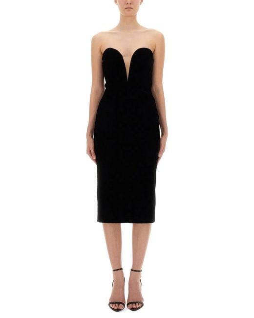 Tom Ford Black Velvet Cocktail Dress