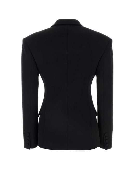 Valentino Garavani Black Giacca Cn Fiocco
