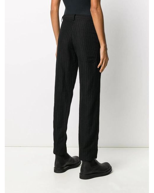 Y's Yohji Yamamoto Black O Waist String Thin Pants