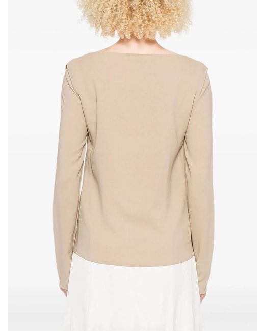 Ermanno Scervino Natural Viscose Elastane Top