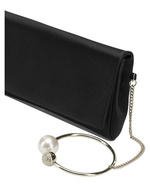Jimmy Choo Black "Xandra" Clutch Bag