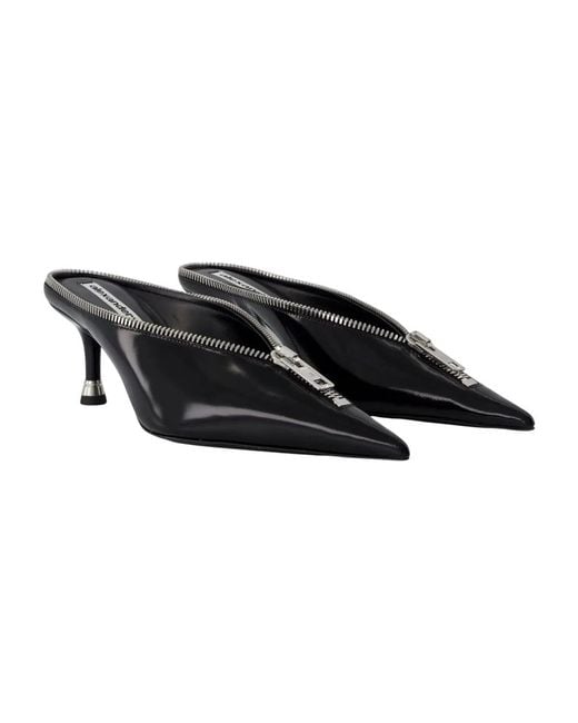 Alexander Wang Blue Akila Mules