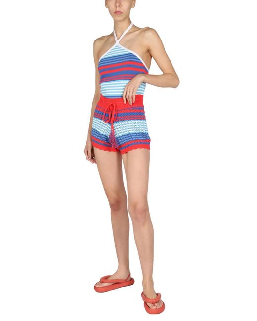 Gallo Blue Striped Pattern Top