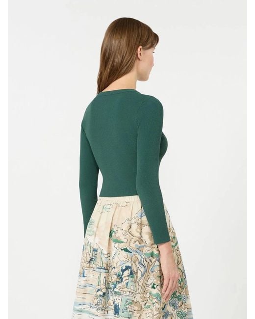 Weekend by Maxmara Green Wkdtennis Cardigan
