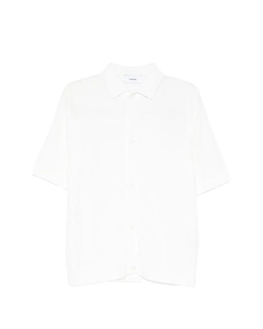 Lardini White Short Sleeves Polo Shirt for men