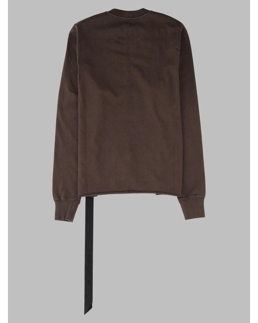 Rick Owens Brown 100% Cotton T-Shirt for men