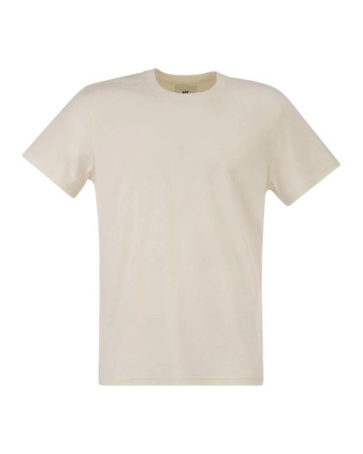 PT Torino White Silk And Cotton Jersey Knit for men
