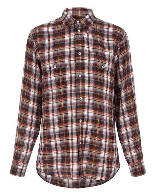 DSquared² Purple 'Canadian Vintage' Shirt for men