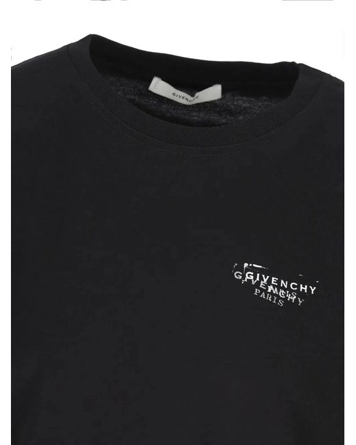 Givenchy Black Logo-Print Fitted T-Shirt
