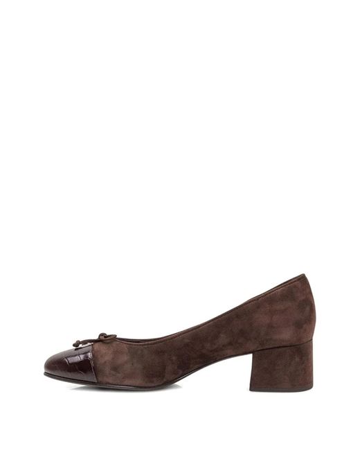 Tory Burch Brown Leather Flat Shoes