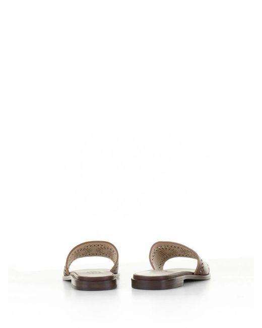 Tod's Black Kate Low Leather Sandal