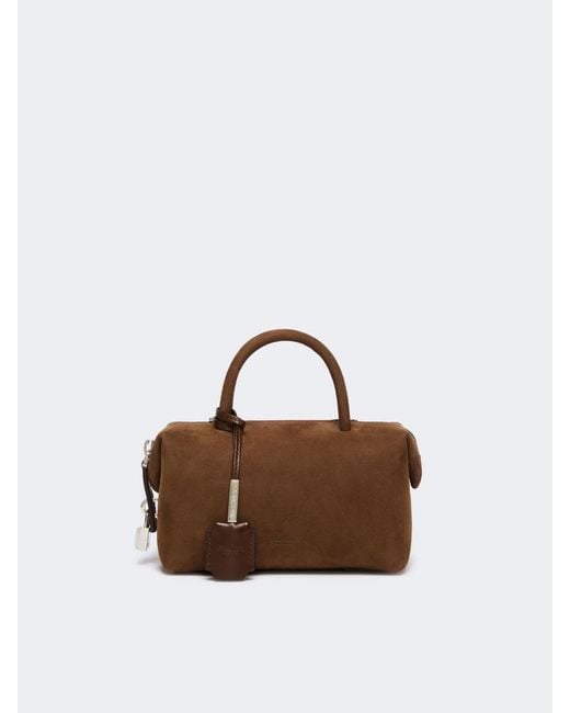 Max Mara Brown Holdallssuede
