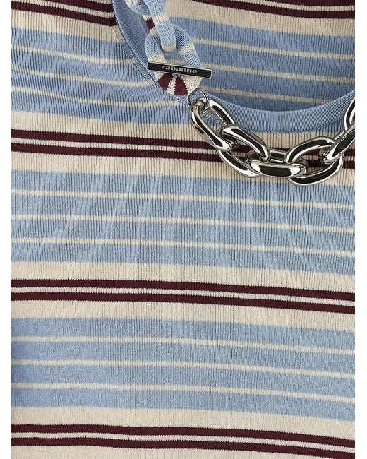 Rabanne Blue Chain T-Shirt