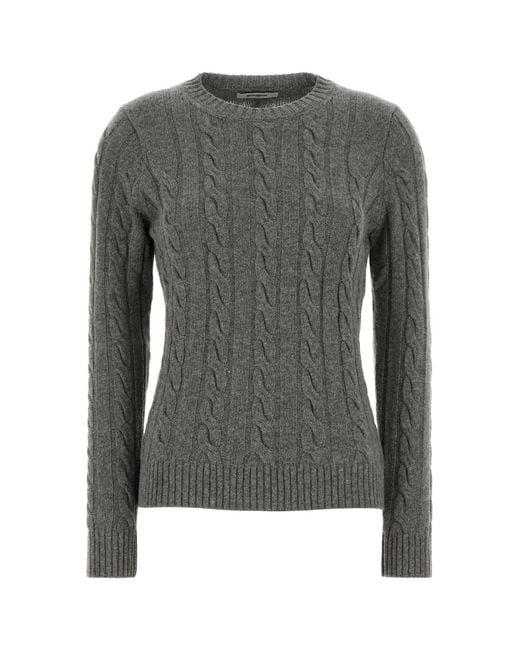 GIMAGUAS Gray Wool Blend Barid Sweater