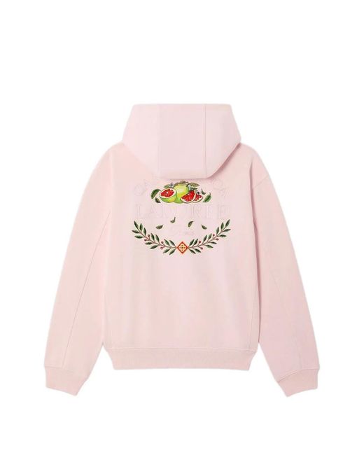 Casablanca Pink Laduree Hooded Sweatshirt for men