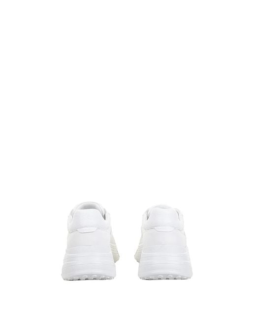 Hogan White Hi-Fi Platform Leather Sneaker