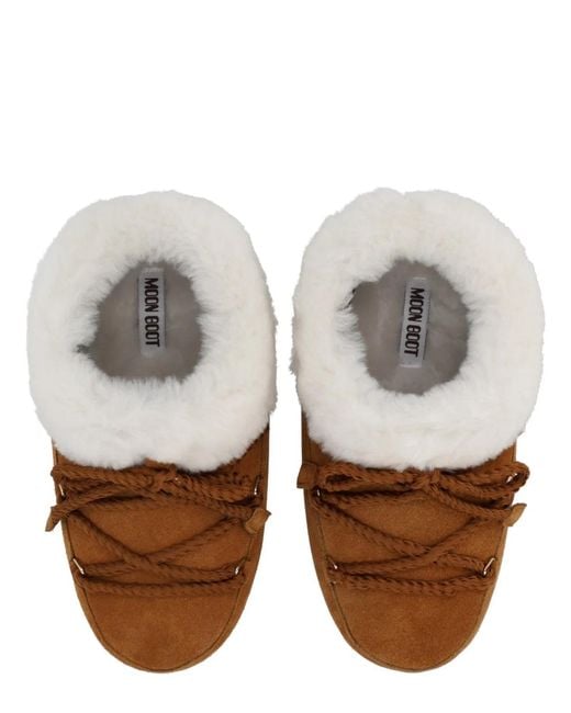 Moon Boot Brown Leather "Evx" Mules