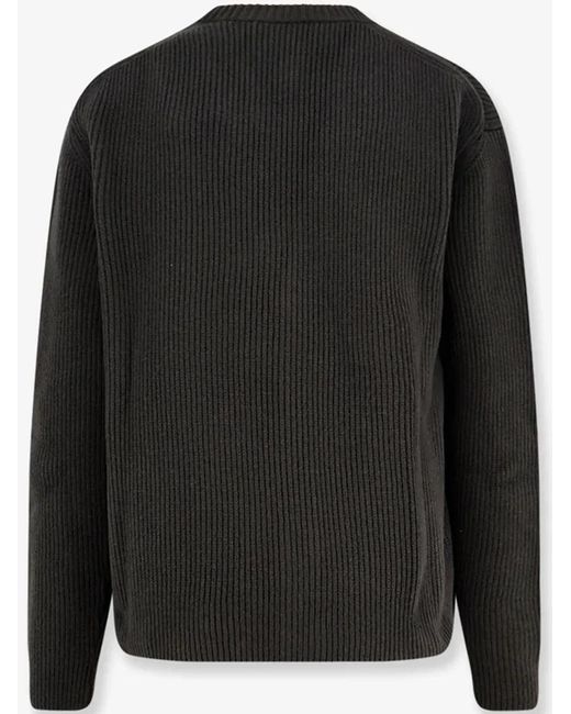Gucci Black Charcoal Wool Blend Cardigan for men