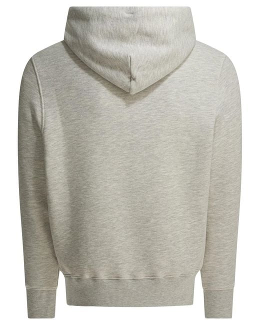 Autry Gray Cotton Polyester Sweatshirt for men