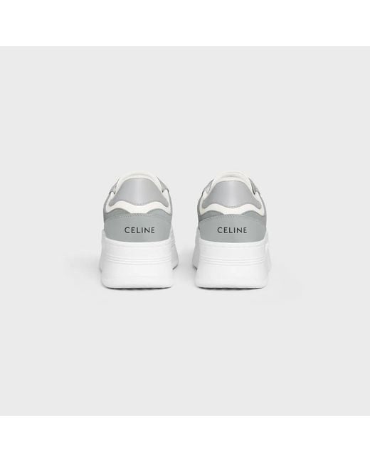 Céline White Block Wedge Sneaker