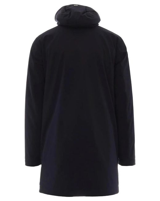 Herno Blue Midi Down Jacket for men
