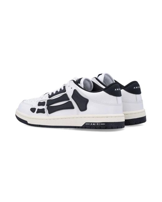 Amiri White Skel Top Low Sneakers