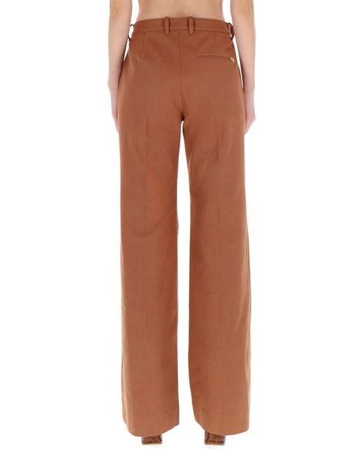 Chloé Brown Flared Pants