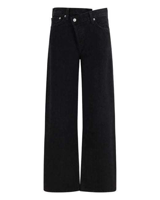 Agolde Black Cotton Jeans